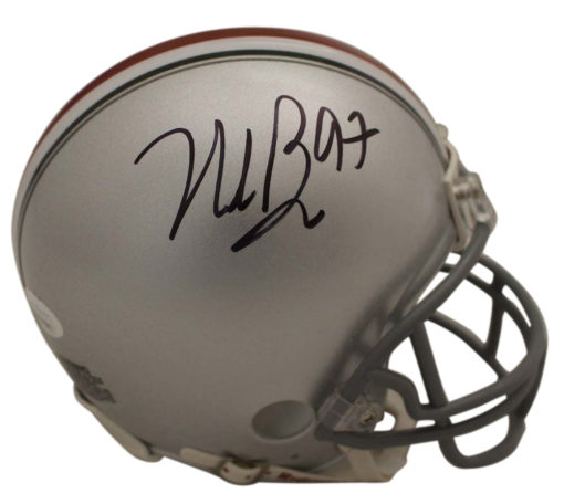 Nick Bosa Autographed/Signed Ohio State Buckeyes Mini Helmet JSA 27161