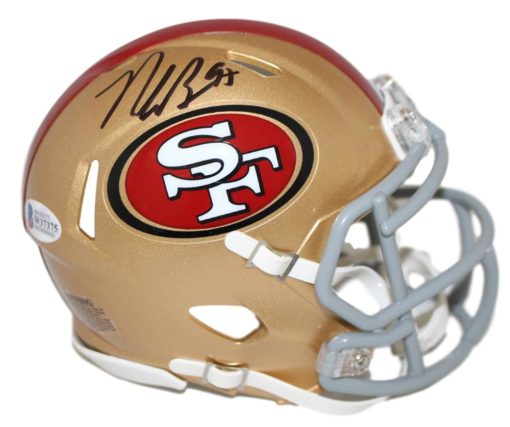 Nick Bosa Autographed/Signed San Francisco 49ers Speed Mini Helmet BAS 26075