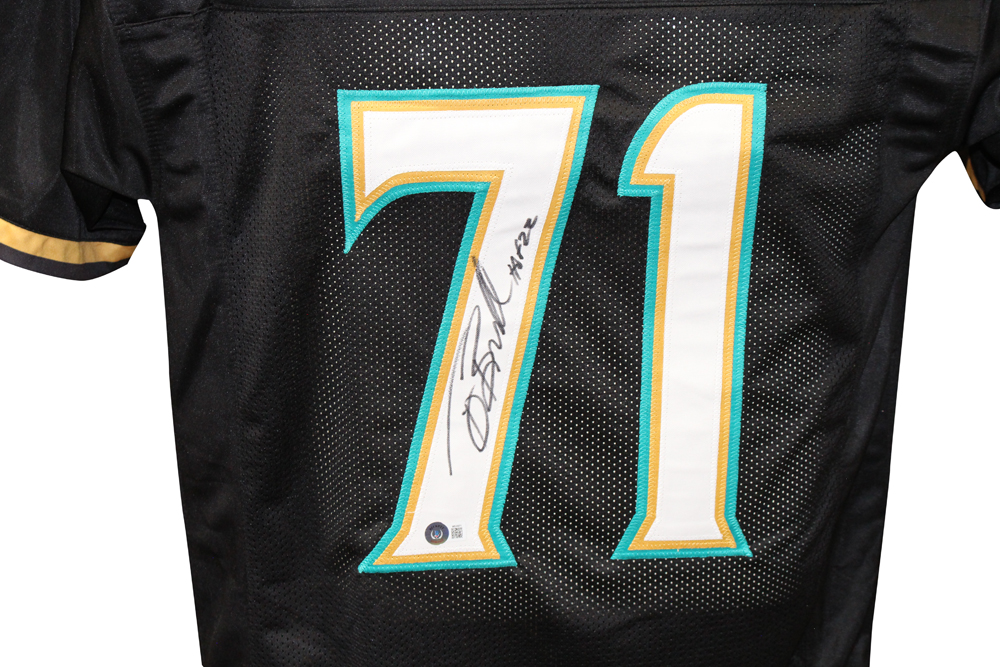 Tony Boselli Autographed Jacksonville Jaguars Pro Style Black XL Jersey  BAS