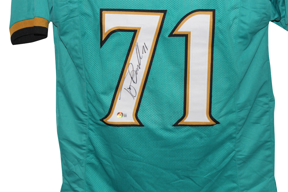 Tony Boselli Autographed/Signed Pro Style Teal XL Jersey BAS