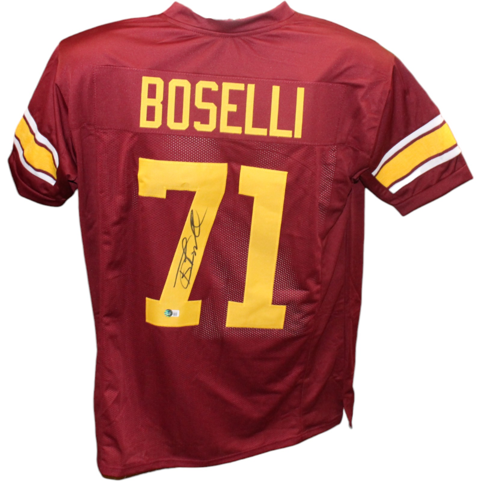 Tony Boselli Autographed/Signed College Style Red Jersey Beckett 