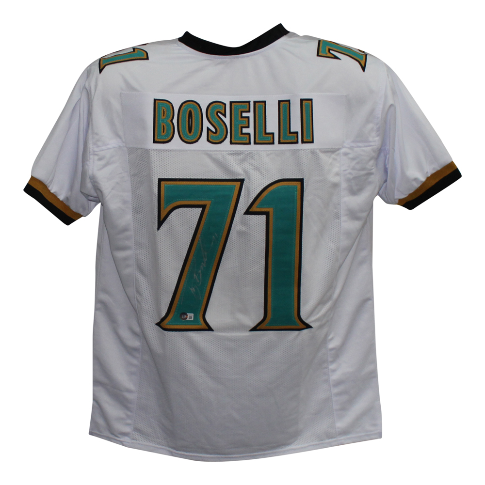 Tony Boselli Autographed/Signed Pro Style White XL Jersey BAS