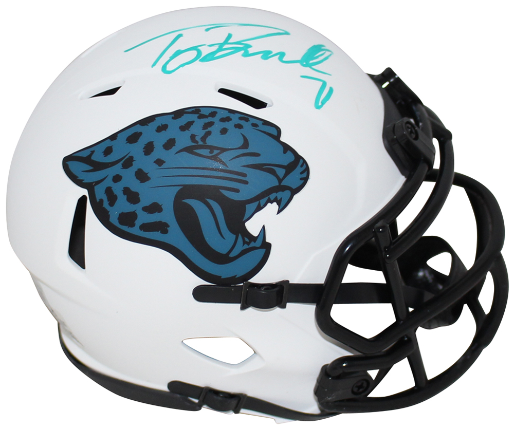 Tony Boselli Autographed Jacksonville Jaguars Lunar Mini Helmet BAS
