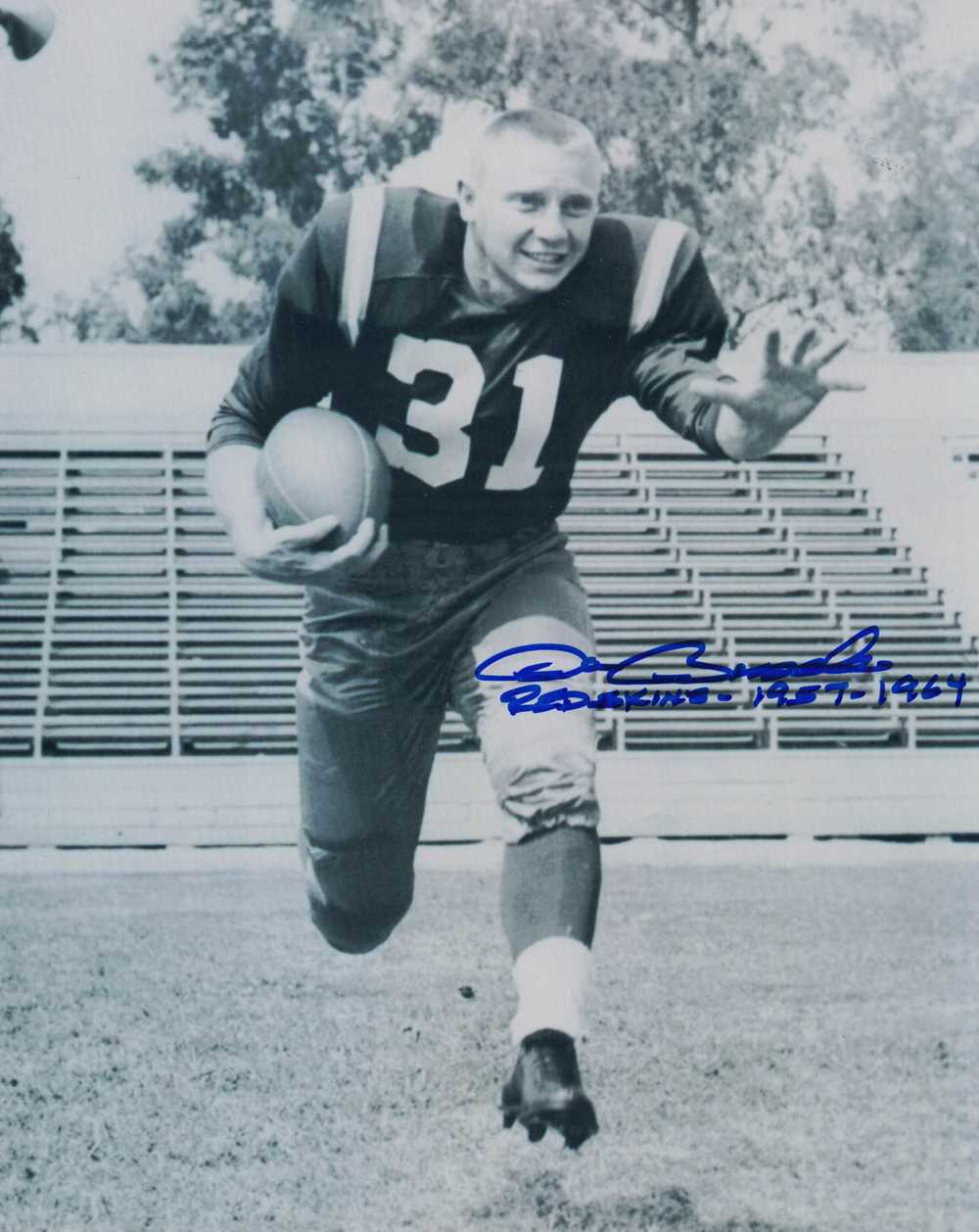 Don Bosseler Autographed/Signed Washington Redskins 8x10 Photo 27795