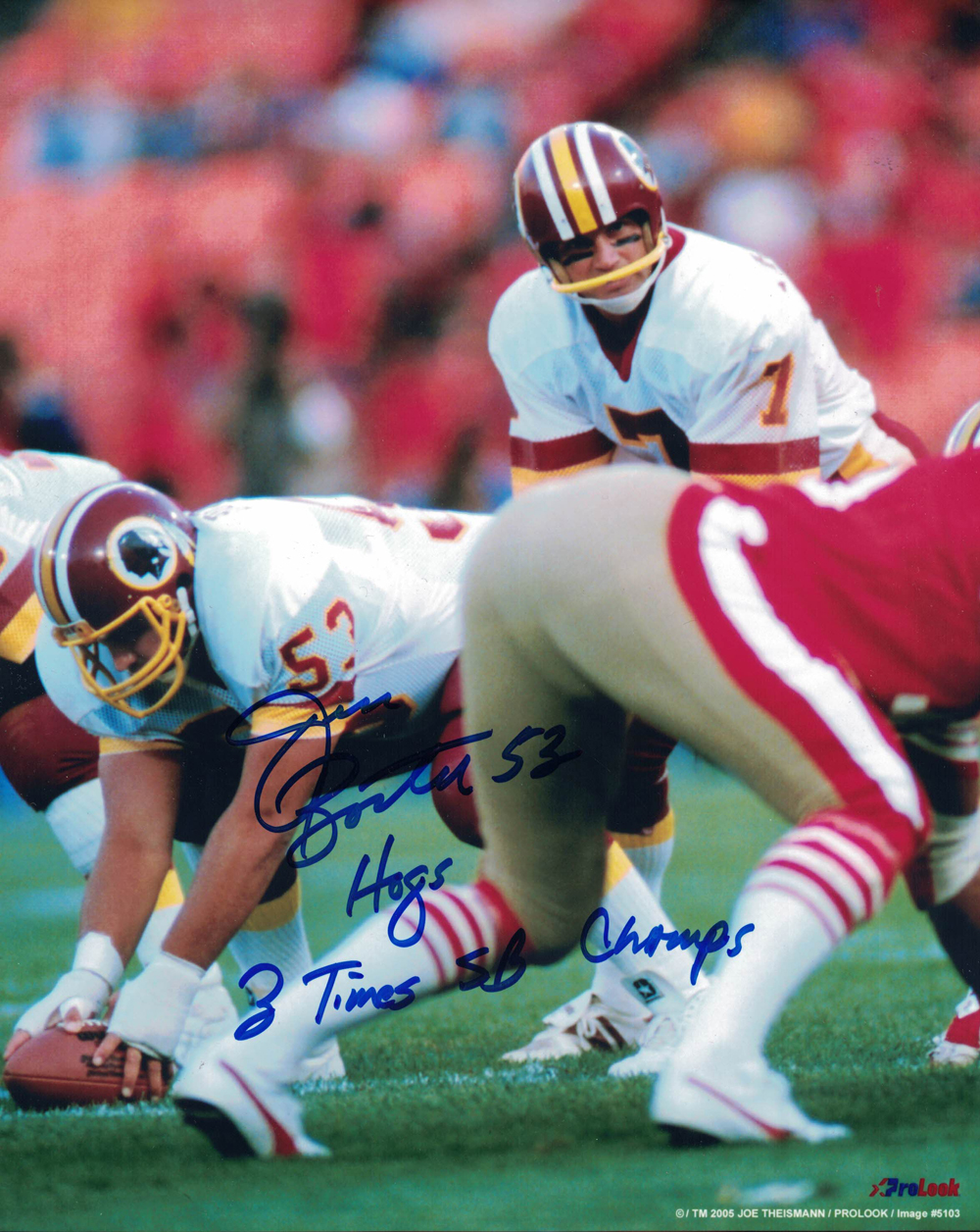 Jeff Bostic Autographed/Signed Washington Redskins 8x10 Photo 27796