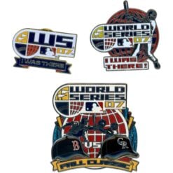Boston Red Sox 2007 World Series Commemorative Collectible 3 Pin Lot 58022