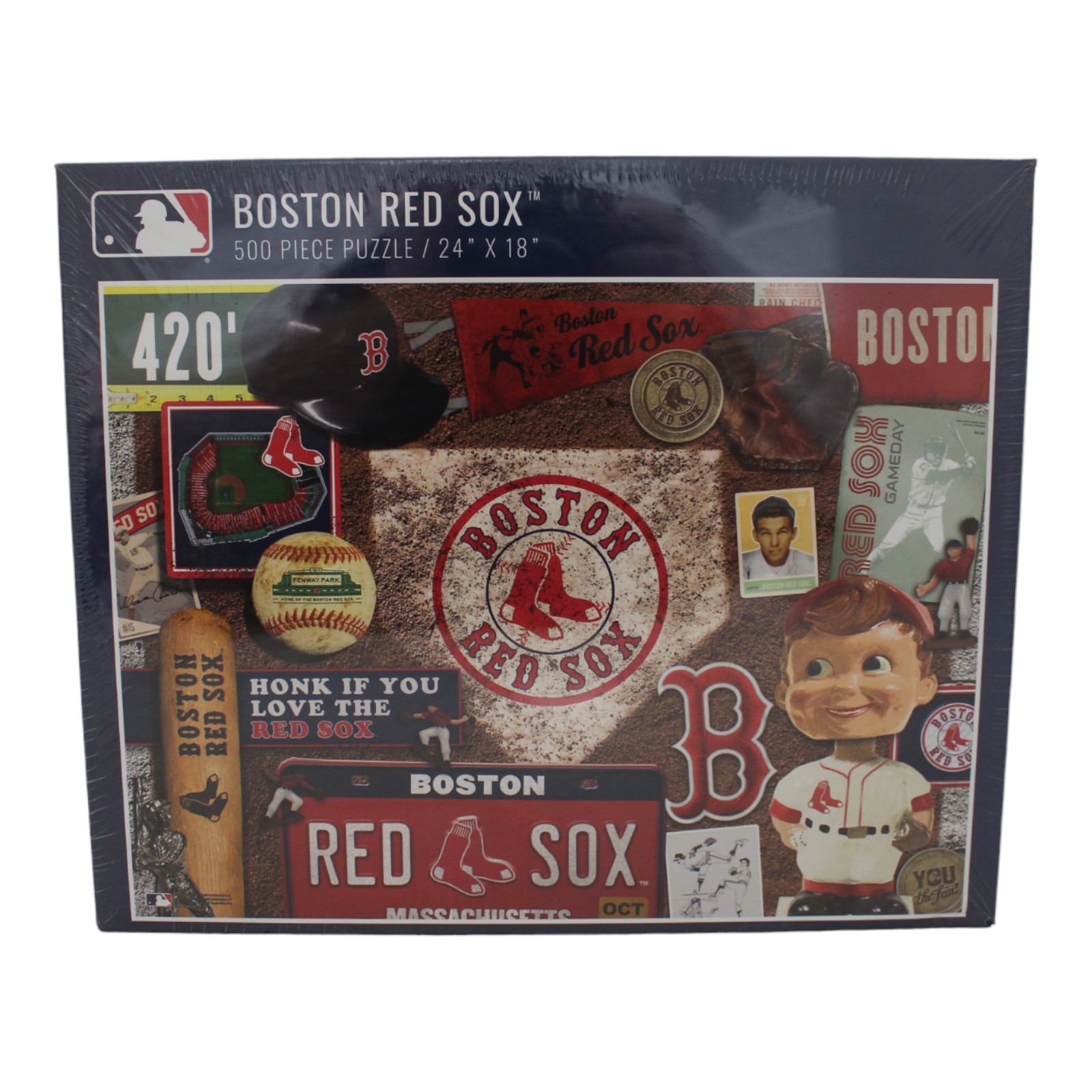 Boston Red Sox 18"x24" YouTheFan 500 Piece Retro Series Puzzle