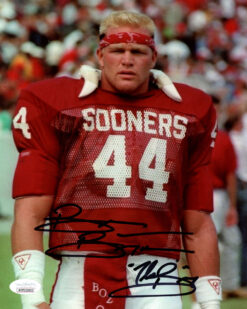 Brian Bosworth Autographed Oklahoma Sooners 8x10 Photo The Boz JSA