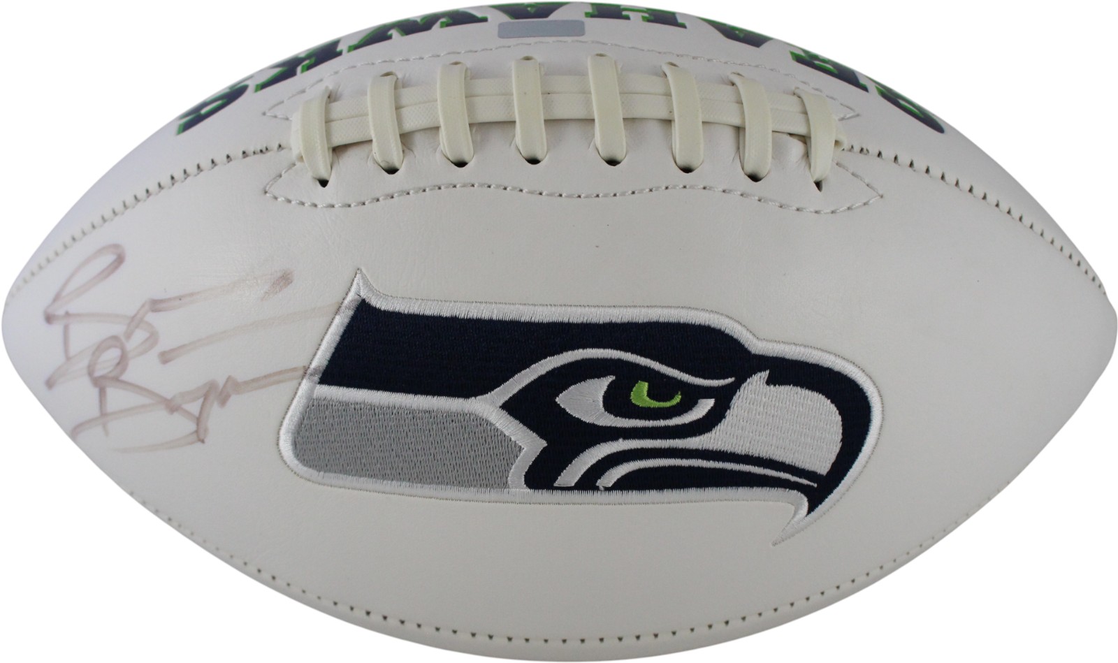 Brian Bosworth Autographed/Signed Seattle Seahawks Logo Football DEN 59380 1 Brian Bosworth Autographed/Signed Seattle Seahawks Logo Football DEN 59380