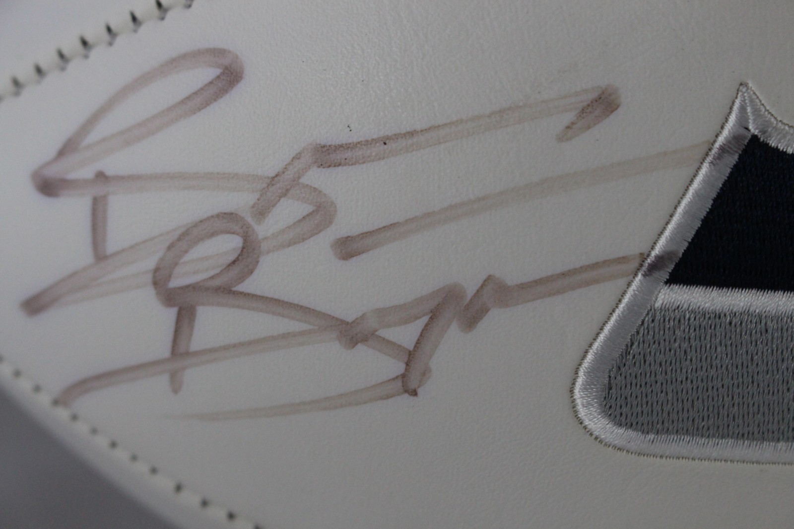 Brian Bosworth Autographed/Signed Seattle Seahawks Logo Football DEN 59380