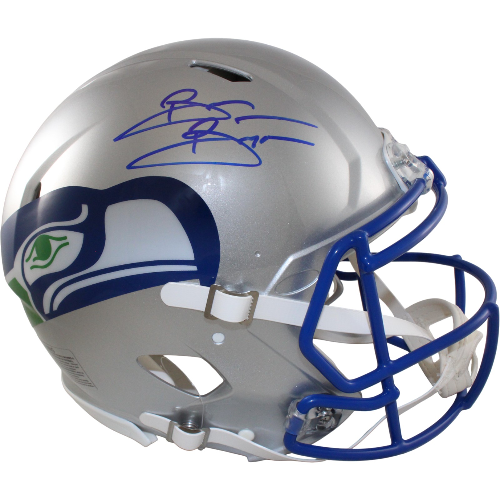 Brian Bosworth Autographed Seattle Seahawks Authentic TB Helmet Beckett 54260