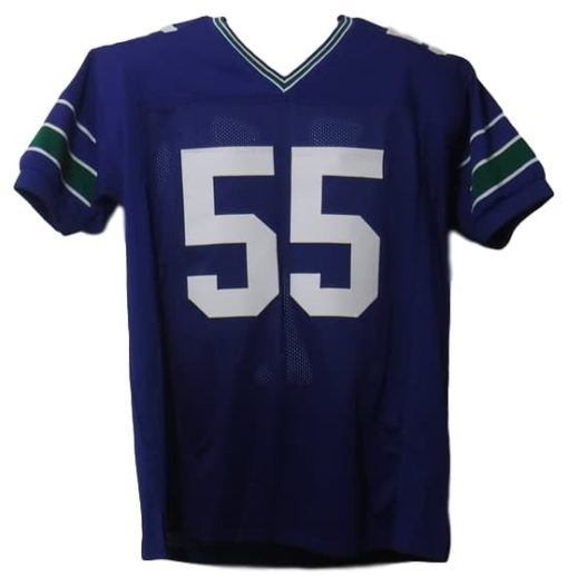 Brian Bosworth Autographed/Signed Seattle Seahawks Blue XL Jersey JSA 15099