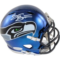 Brian Bosworth Autographed Seattle Seahawks Chrome Mini Helmet Beckett 54087