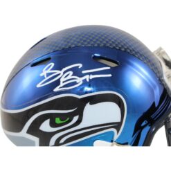 Brian Bosworth Autographed Seattle Seahawks Chrome Mini Helmet Beckett 54087