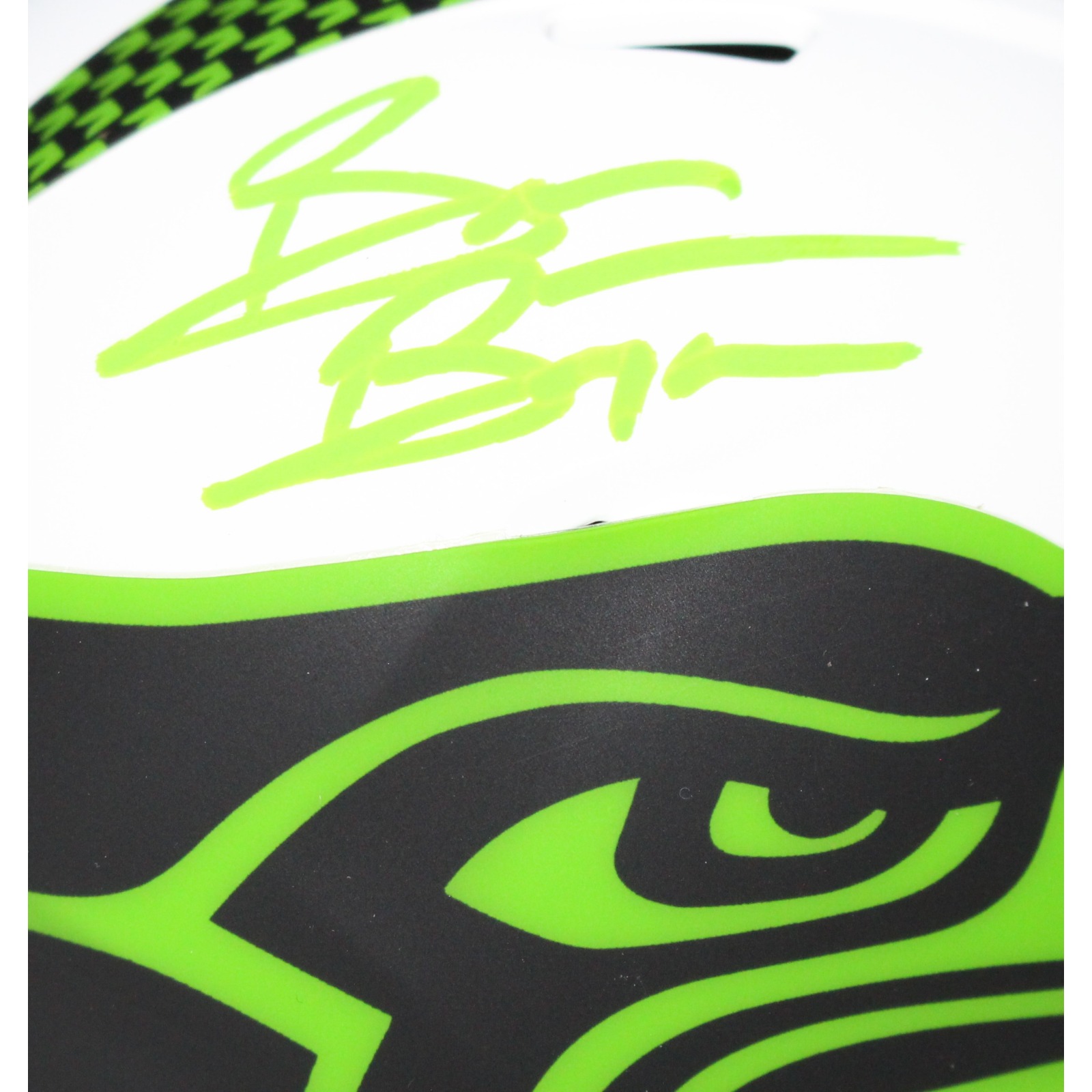 Brian Bosworth Autographed Seattle Seahawks Lunar Mini Helmet BAS