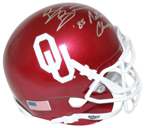 Brian Bosworth Autographed Oklahoma Sooners Mini Helmet Champs BAS 27162