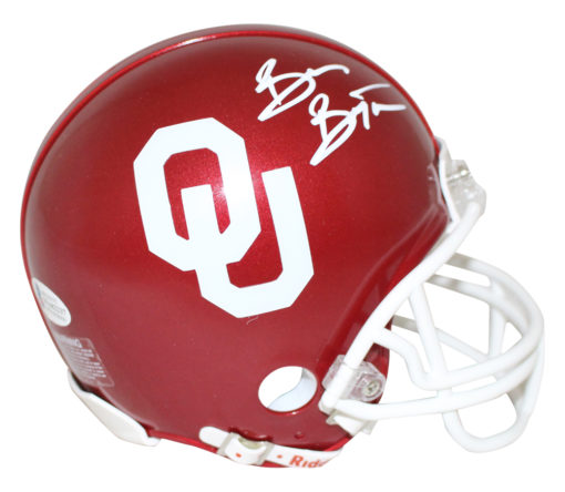 Brian Bosworth Autographed/Signed Oklahoma Sooners Mini Helmet BAS 26630