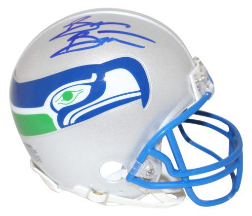 Brian Bosworth Autographed/Signed Seattle Seahawks Mini Helmet BAS 26634