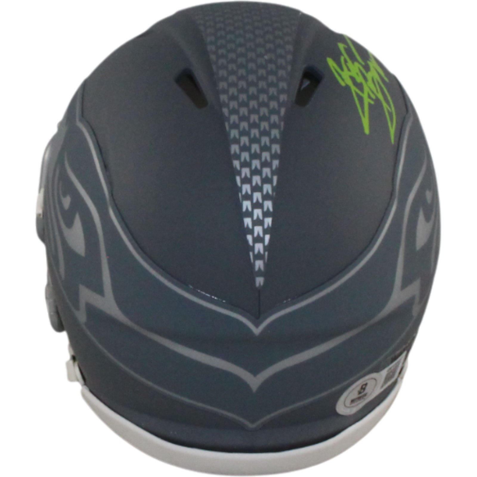 Brian Bosworth Autographed Seattle Seahawks Slate Mini Helmet Beckett WIT 54739 3 Brian Bosworth Autographed Seattle Seahawks Slate Mini Helmet Beckett WIT 54739