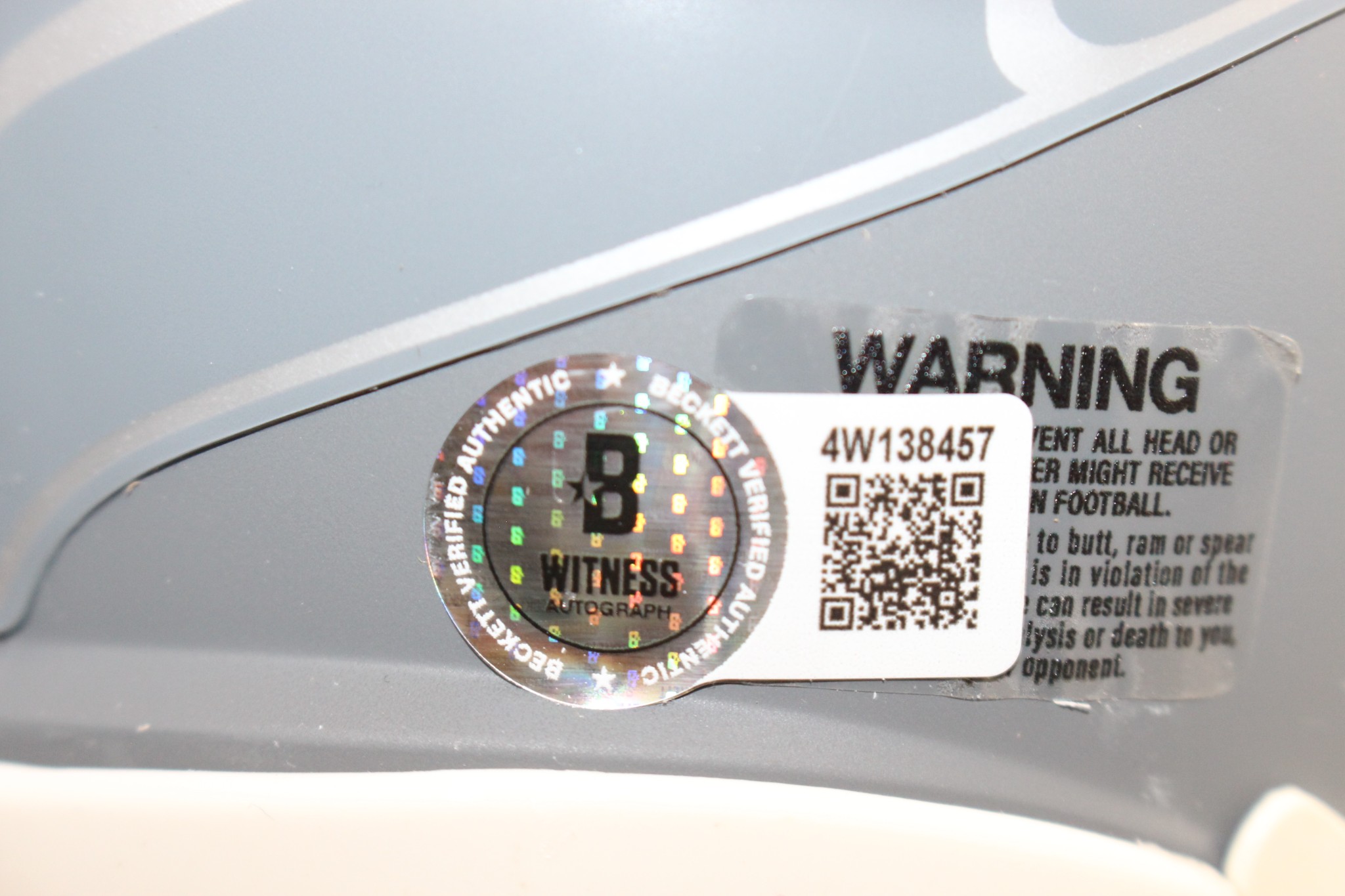 Brian Bosworth Autographed Seattle Seahawks Slate Mini Helmet Beckett WIT 54739 4 Brian Bosworth Autographed Seattle Seahawks Slate Mini Helmet Beckett WIT 54739