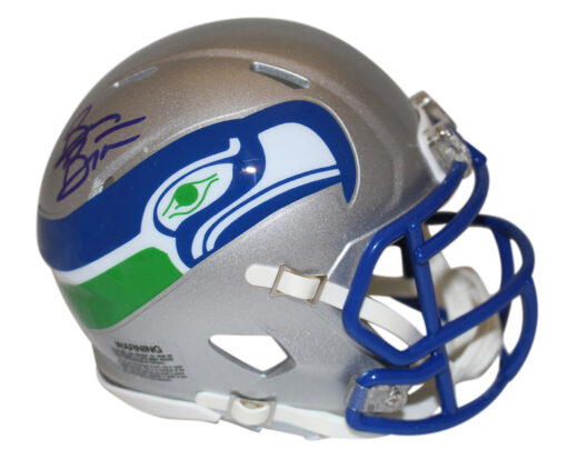 Brian Bosworth Signed Seattle Seahawks '83-'01 Speed Mini Helmet BAS