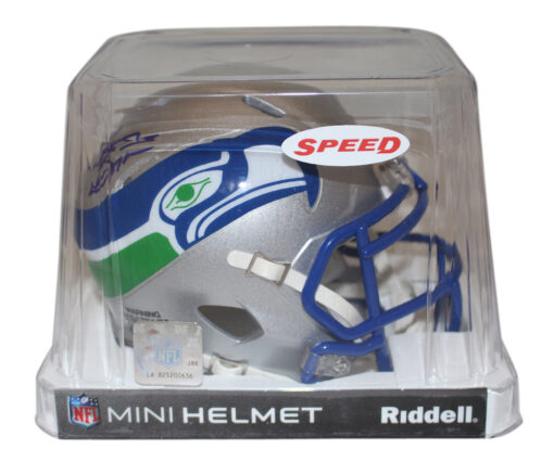 Brian Bosworth Signed Seattle Seahawks '83-'01 Speed Mini Helmet BAS