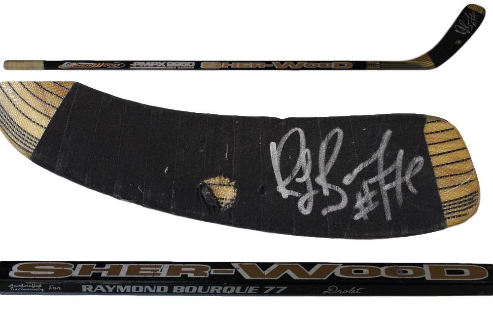 Ray Bourque Autographed Colorado Avalanche Game Used Sherwood Stick 27559