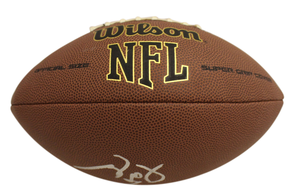Pat Bowlen Autographed Denver Broncos Super Grip Football Beckett
