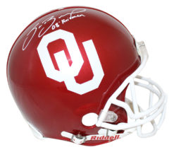 Sam Bradford Signed Oklahoma Sooners Authentic Helmet Heisman BAS 26643