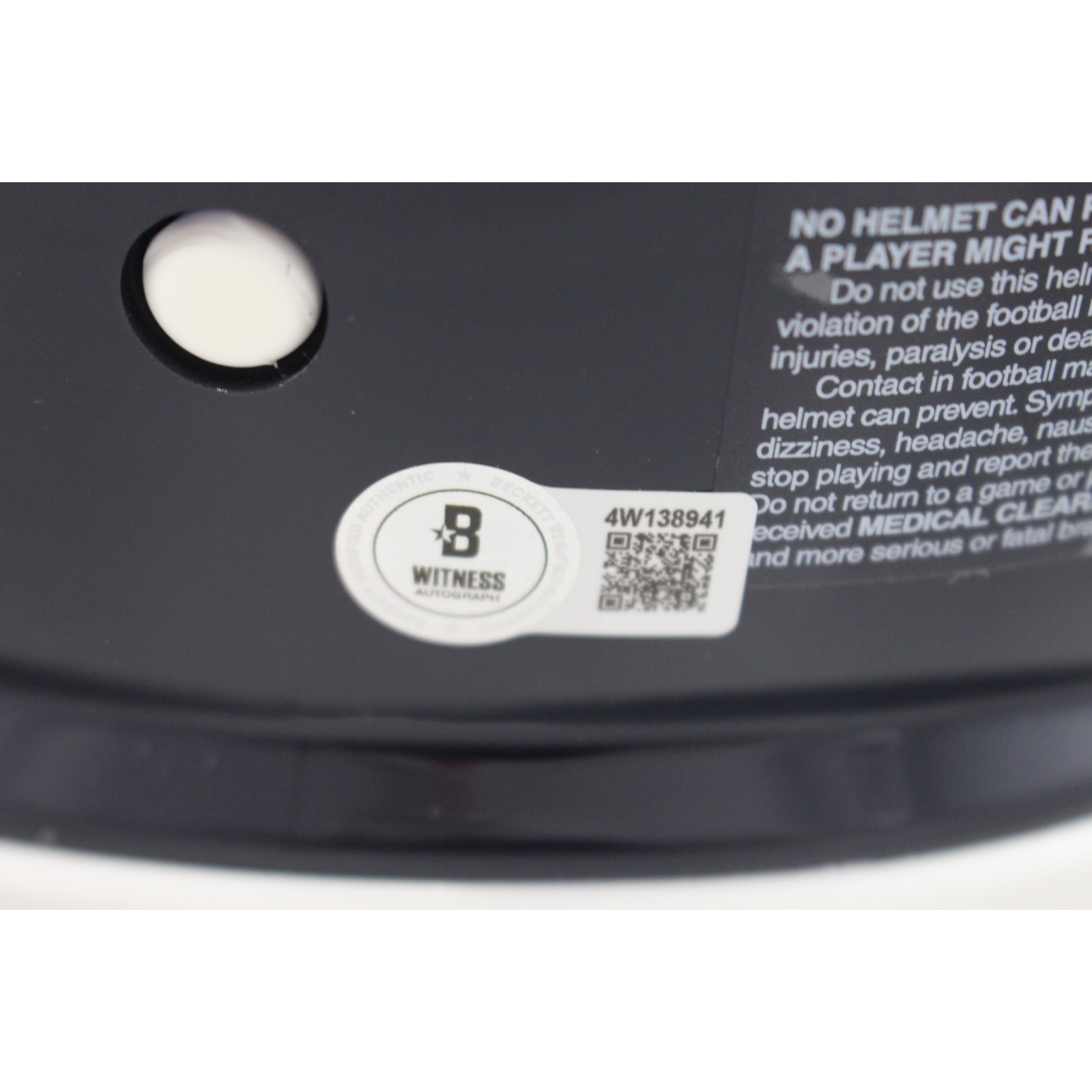 Sam Bradford Autographed St Louis Rams Authentic TB Helmet ROY Beckett 54043 4 Sam Bradford Autographed St Louis Rams Authentic TB Helmet ROY Beckett 54043