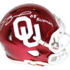 Sam Bradford Signed Oklahoms Sooners Chrome Mini Helmet Heisman BAS 26752