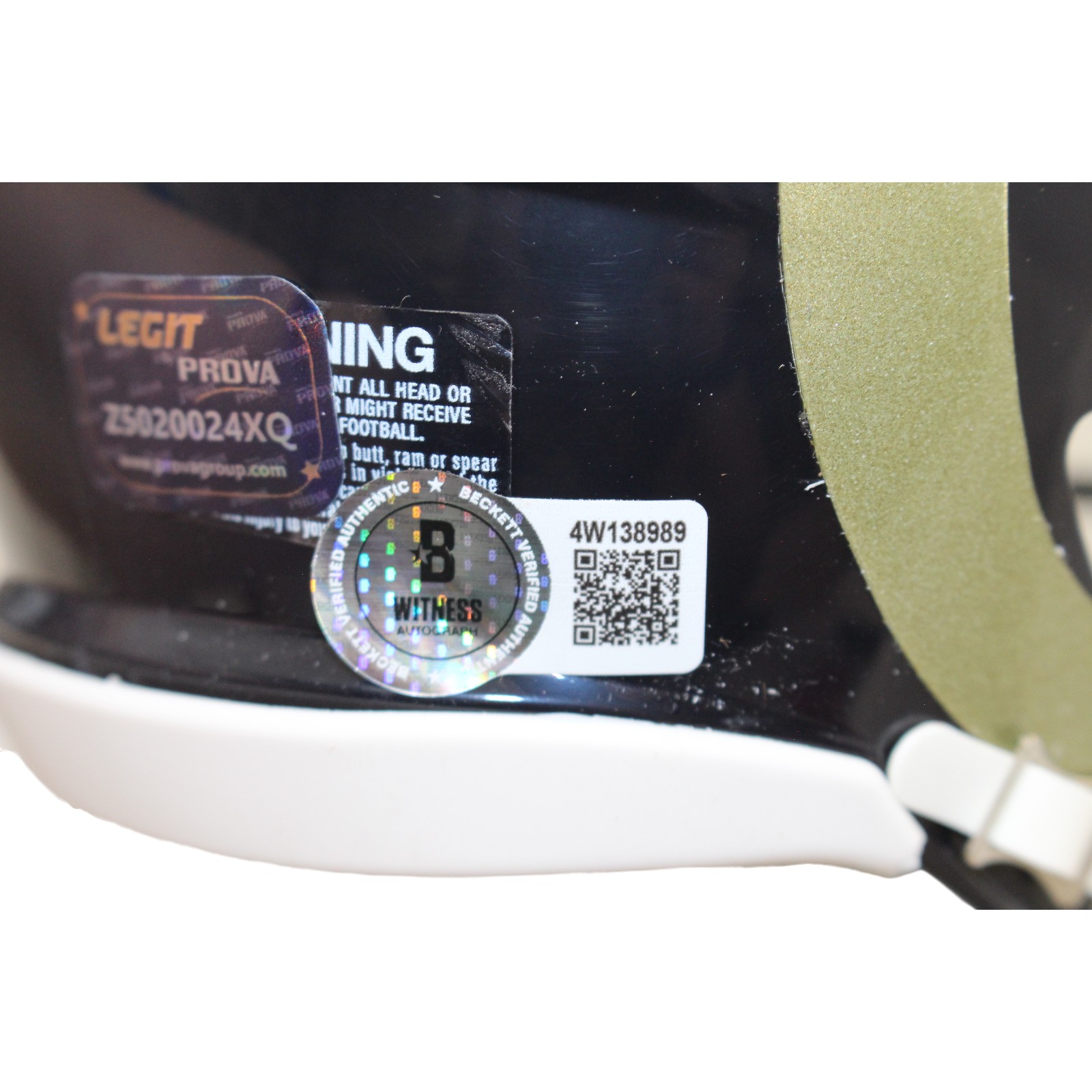 Sam Bradford Autographed St Sam Bradford Autographed St. Louis Rams TB Mini Helmet 2010 ROY Beckett W 55058