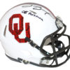 Sam Bradford Signed Oklahoma Sooners Wood Mini Helmet Heisman BAS 26646