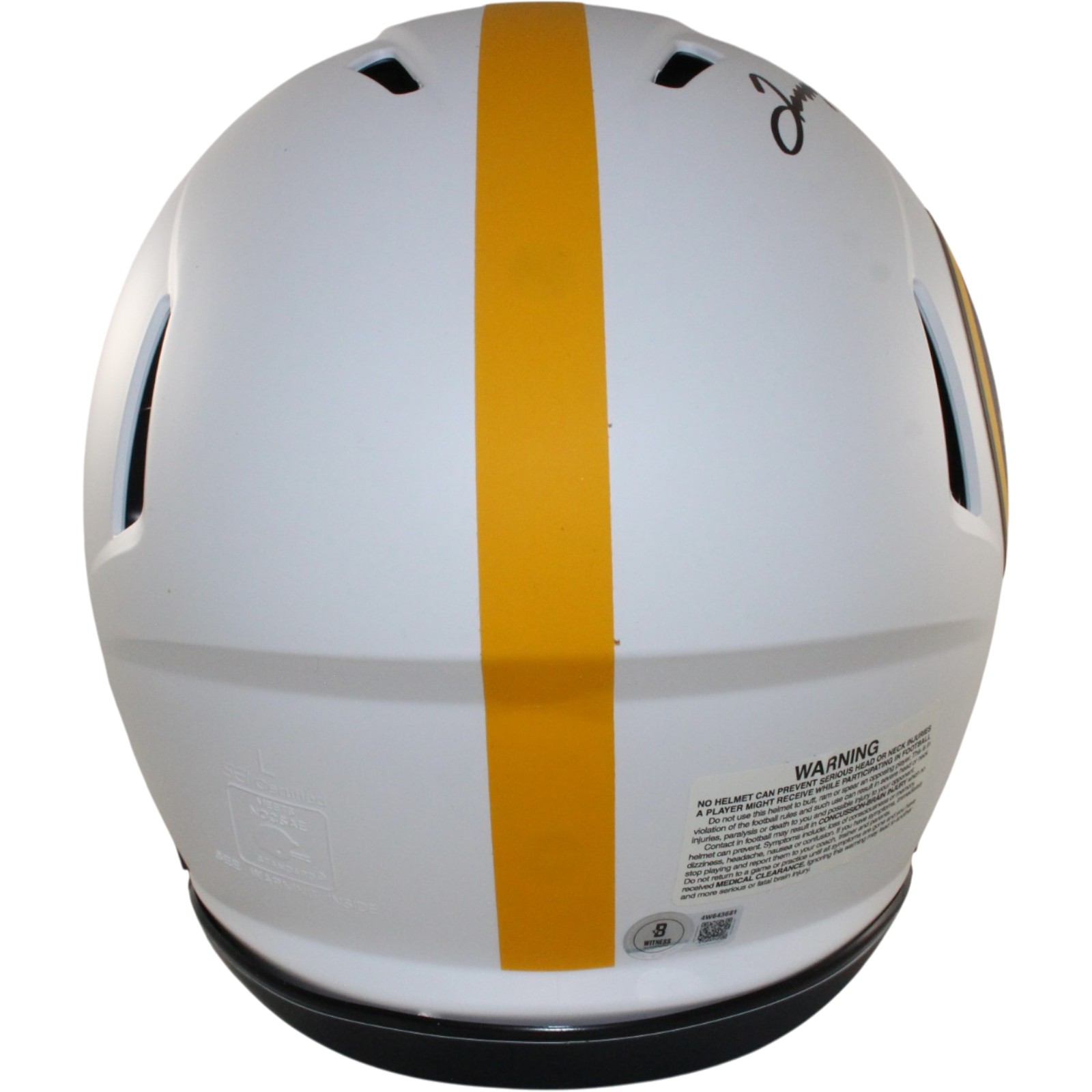 Terry Bradshaw Autographed Pittsburgh Steelers Pro Lunar Helmet Beckett W 56876 4 Terry Bradshaw Autographed Pittsburgh Steelers Pro Lunar Helmet Beckett W 56876