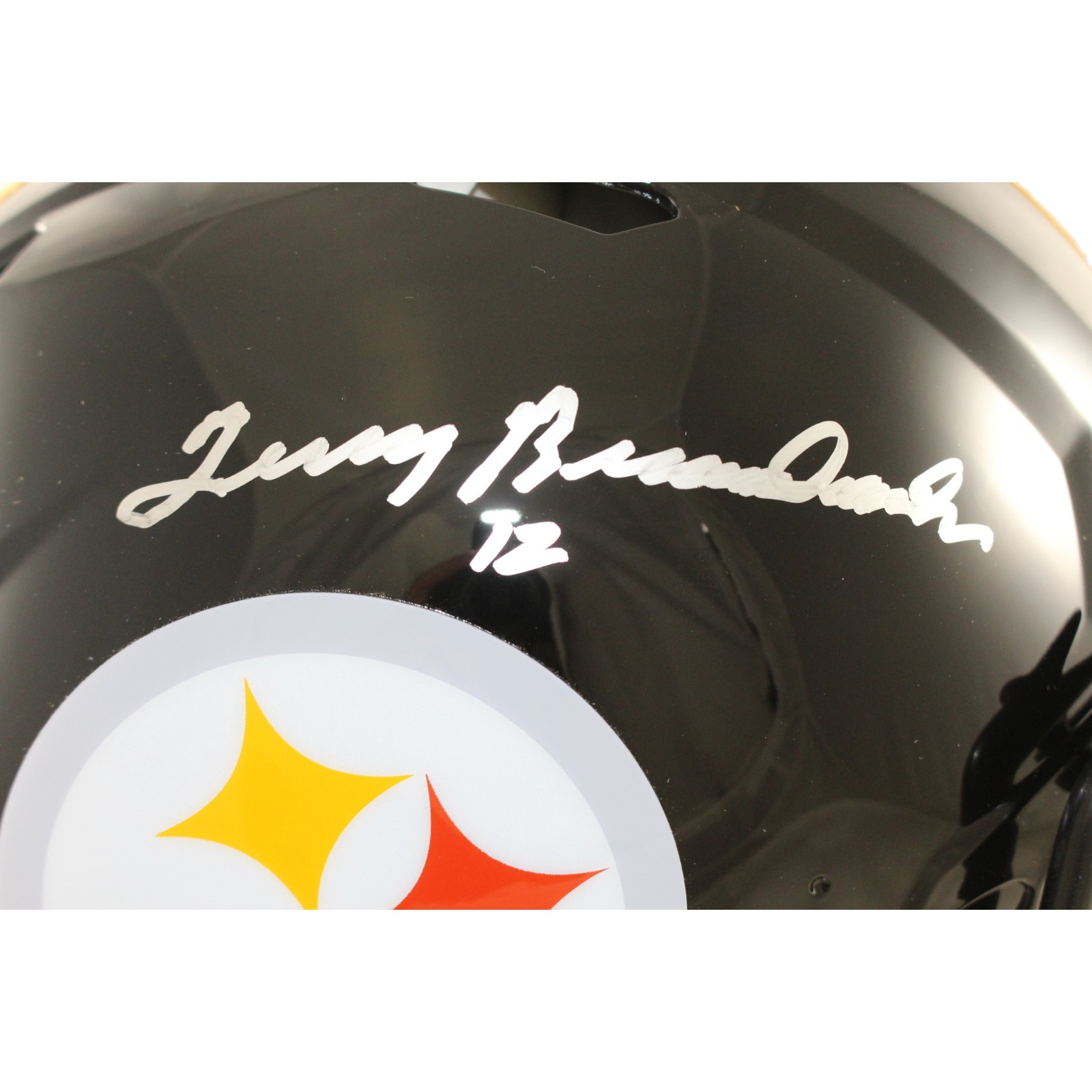 Terry Bradshaw Autographed Pittsburgh Steelers Authentic Helmet Beckett W 56873 2 Terry Bradshaw Autographed Pittsburgh Steelers Authentic Helmet Beckett W 56873