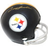 Terry Bradshaw Autographed Pittsburgh Steelers 2 Bar Mini Helmet JSA 24534