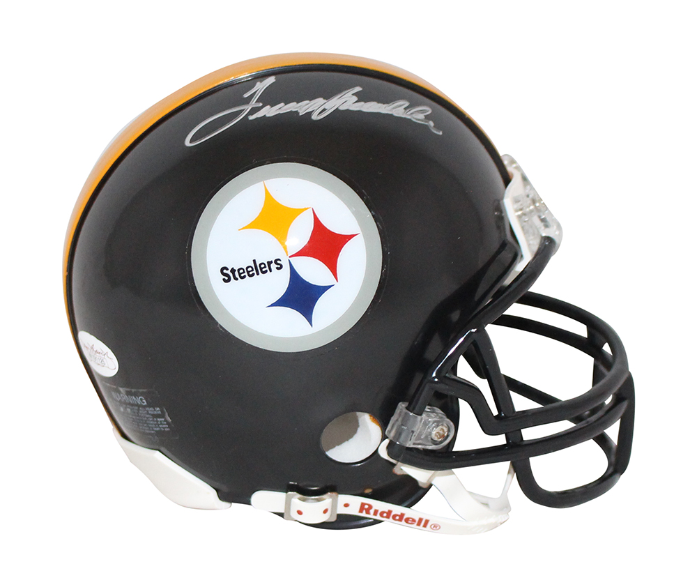 Terry Bradshaw Autographed/Signed Pittsburgh Steelers Mini Helmet JSA