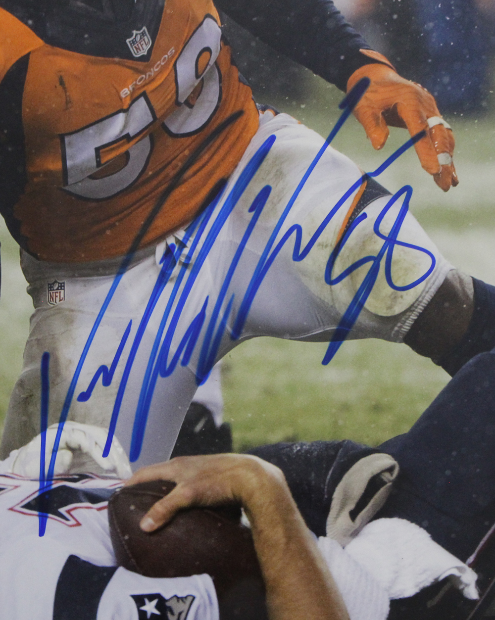 Von Miller Autographed/Signed Denver Broncos Framed 16x20 Photo Beckett