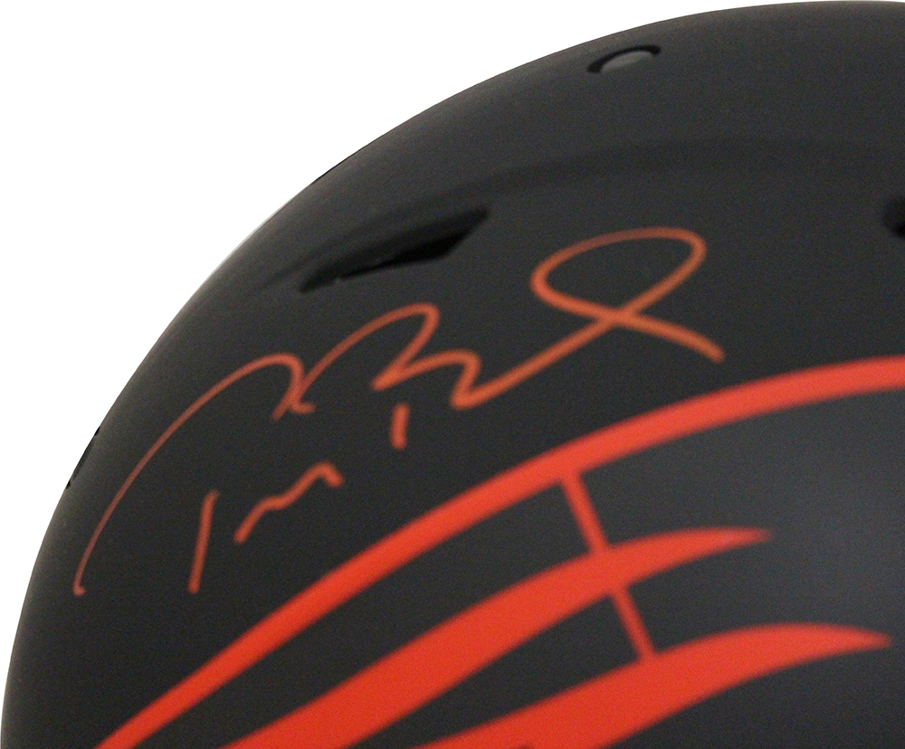 Tom Brady Signed New England Patriots Authentic Eclipse Speed Helmet FAN 31516