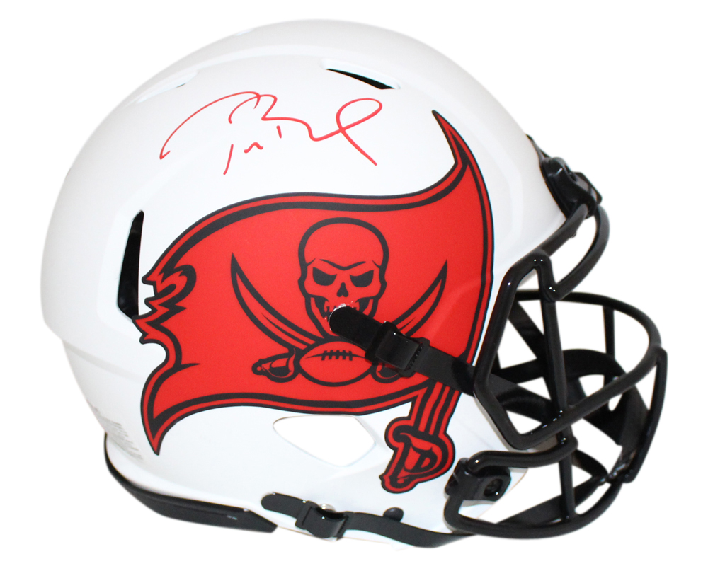 Tom Brady Signed Tampa Bay Buccaneers Authentic Lunar Speed Helmet FAN 32332