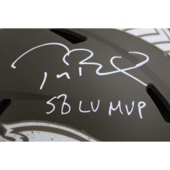 Tom Brady Autographed Tampa Bay Buccaneers 22 STS Pro Helmet SB LV MVP FAN 46981