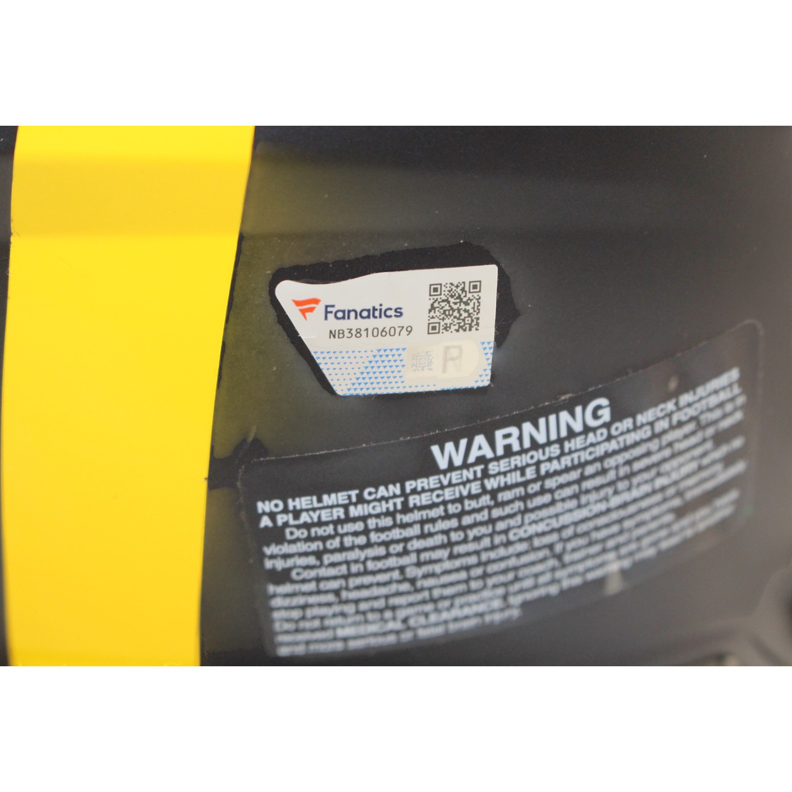 Tom Brady Autographed/Signed Michigan Wolverines Authentic Helmet Fanatics 56879 5 Tom Brady Autographed/Signed Michigan Wolverines Authentic Helmet Fanatics 56879