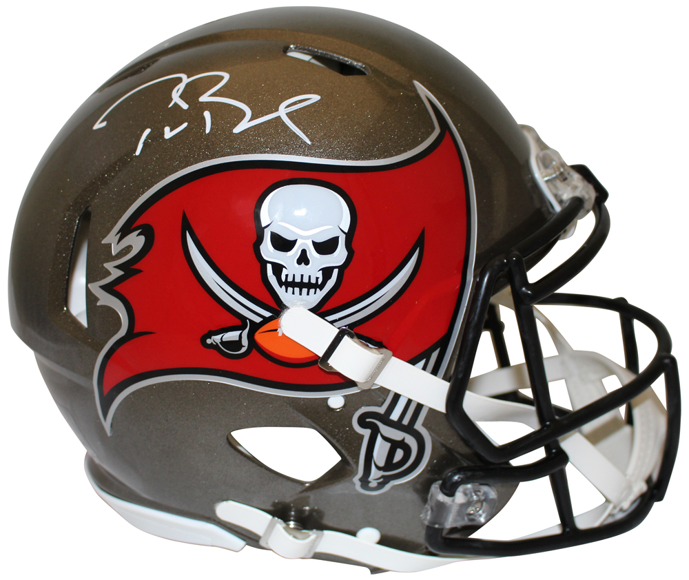 Tom Brady Autographed Tampa Bay Buccaneers Authentic Speed Helmet FAN