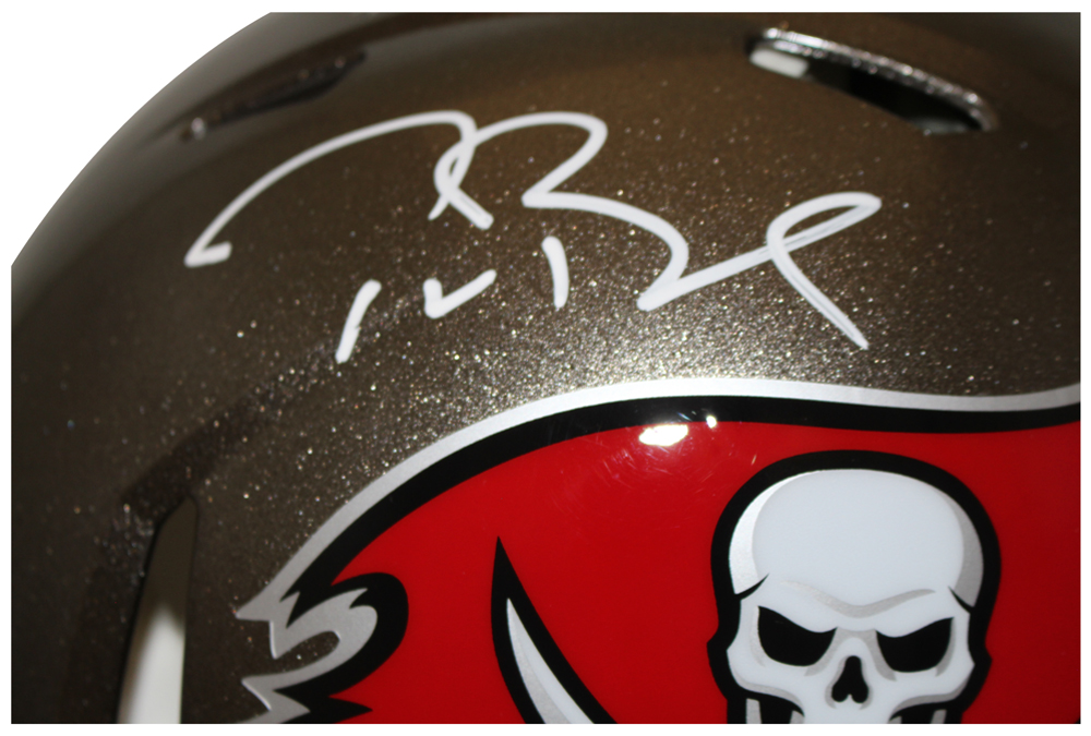 Tom Brady Autographed Tampa Bay Buccaneers Authentic Speed Helmet FAN