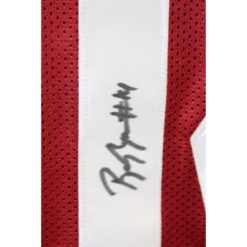 Brian Branch Autographed College Style Sz XL Red Jersey Beckett Witness 57916