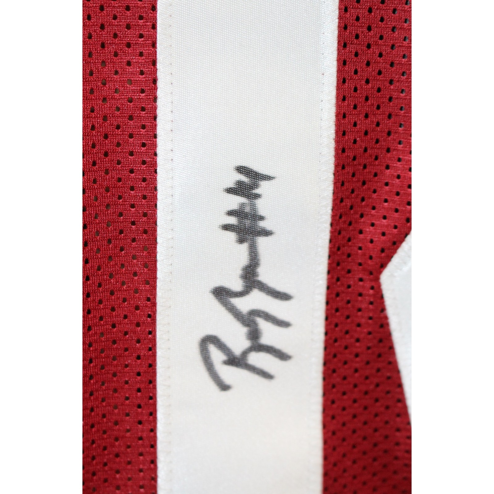 Brian Branch Autographed College Style Sz XL Red Jersey Beckett Witness 57916 2 Brian Branch Autographed College Style Sz XL Red Jersey Beckett Witness 57916
