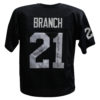 Cliff Branch Autographed/Signed Pro Style Black XL Jersey Speed Kills JSA 26418