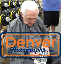 Gil Brandt Autographed/Signed Dallas Cowboys Mini Helmet HOF Prova 23988