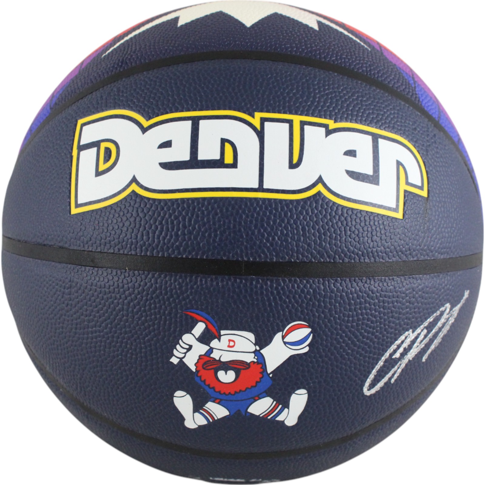 Christian Braun Autographed Denver Nuggets City Edition Baskebtall Beckett 49145