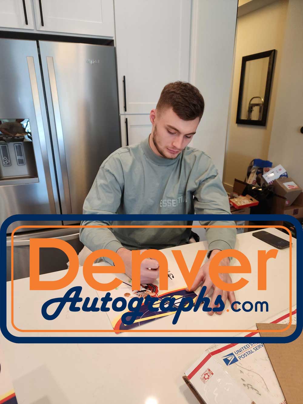 Christian Braun Autographed/Signed Denver Nuggets 8x10 Photo JSA